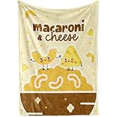 InnoBeta Mac and Cheese Gifts Blanket Throw - Funny Macaroni Blankets for Cheese Lovers, Birthday, Christmas - Hands, 50" x 65"