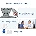 Ear Wax Removal Tool, SREMTCH Earwax Remover Kit with Washer Bottle, Hard Nozzles, Ear Basin, Bulb Syringe, Dropper Vial, 5 Soft Ear Tips for Ear Cleaning