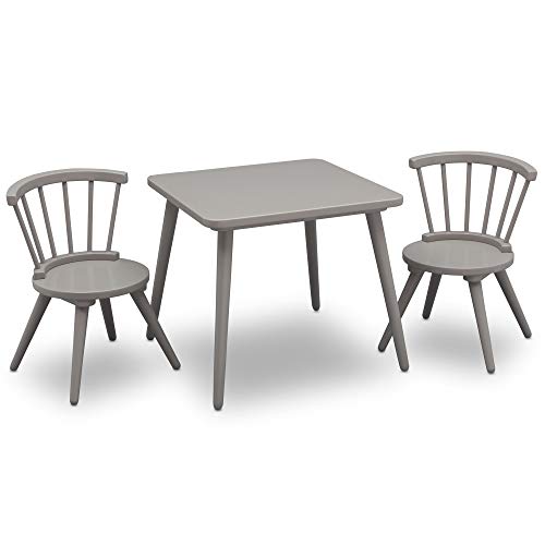 Delta Children Windsor Kids Wood Table Chair Set (2 Chairs Included