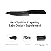 Aicok Ceramic Kitchen Knife with Non-Slip Handle and Protective Sheaths, 6-Inch, Black Blade