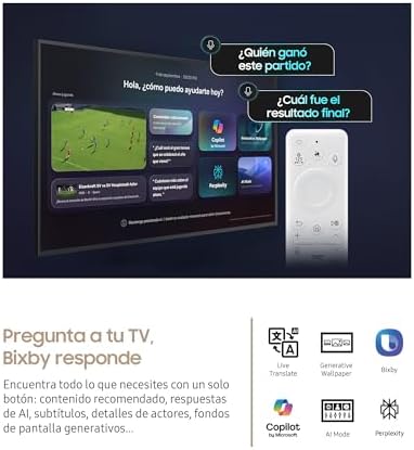 TV 50 Pulgadas The Frame LS03F 4K Smart TV, Galería de Arte con Display Mate, Marcos Intercambiables, 100% Volumen de Color con Quantum Dot y Cable Casi Invisible con One Connect