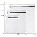 Kealive Laundry Bags, Mesh Wash Bags, Travel Laundry Bag(5pcs) - White Wash Bag with Zipper (2 Large, 2 Medium and 1 Small)