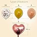 Engagement Party Decorations Set, Includes Confetti Balloons, Engaged Banner, Rose Gold and Gold Balloons, Tinsel Curtain and Heart Balloons Also Ideal for Bachelorette Party Supplies or Bridal Shower