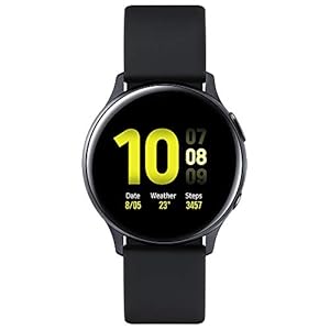 Samsung Galaxy Watch Active2 Bluetooth Aluminium 44 mm -Sleep Monitor, Aqua Black (UK Version)