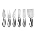 M MH ZONE Premium 6-Piece Cheese Knife Set Complete Stainless Steel Cheese Knives Gift Knives Sets Collection, Suit for the Wedding, Lover, Elders, Children and Friends