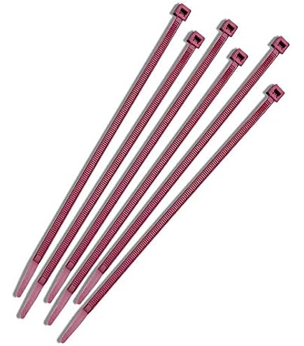 100 Fascette Per Cavi Con Cerniera Colorata, 11 Pollici, Resistenza 50 Libbre - Nylon, Made In USA, Per Organizzazione Cavi - Foto 11