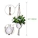 Plant Hanger, 4 Pieces Colored Hanging Planter with Metal Hook Ring, Flower Pot Plant Holder Basket Jute Rope Holder for Indoor Outdoor Garden Home Decorations by Fezep