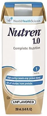 Nutren 1.0 Cal Formula, Unflavored, (Formerly Vanilla), 1 Cal, 250 ml., by Nestle - Case of 24 by Nutren