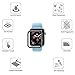 SNSIR Screen Protector 42mm for Apple watch Series 3/2/1 [2 Pack] [Tempered Glass] Full Coverage Protective Foil 9H 2.5D (Black 42mm)