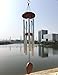Wind Chimes, 5 Hollow Aluminum Metal Tubes Tuned 24'' Music Windchime with S Hook for Indoor and Outdoor