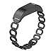 ANCOOL Compatible with Fitbit Flex Bands Men Women, Stainless Steel Replacement Strap Accessory Metal Bracelet Wristband for Fitbit Flex, NOT for Flex 2. (Black)
