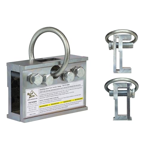Tie Down Standing Seam Roof Anchor | Non-Penetrating Fall Protection Roof Safet…