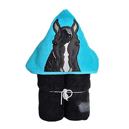 Black Horse Hooded Bath Towel Baby, Child, Tween