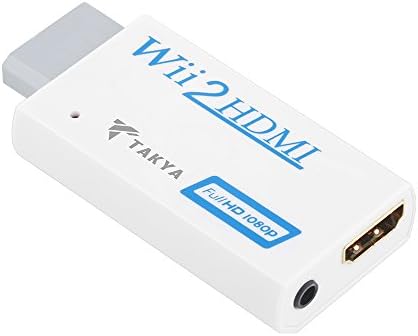 Takya Wii to HDMI Converter Output Video Audio Adapter | Supports All Wii Display Modes (NTSC 480I, 480P,PAL 576I) | Best Compatibility and Stability Wii-LINK HDMI Adapter