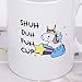 Homlouue White Mugs with Printing Words SHUH DUH FUH CUP Coffee Mugs for Festival Brithday Present or Daily Use