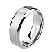 TIGRADE Titanium Rings 4MM 6MM 8MM 10MM Wedding Band in Comfort Fit Matte for Men Women Size 3-15,8mm, Size 8.5