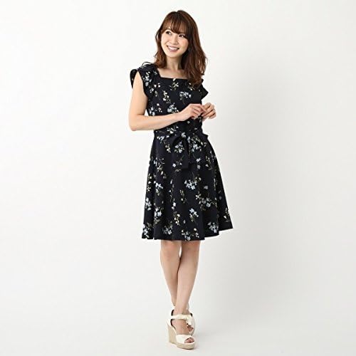 Amazon Co Jp ミッシュ マッシュ Misch Masch フィット フレアー花柄ワンピース ネイビー M 服 ファッション小物