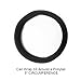 Seamless Cotton Stretch Hair Ties Bands Rope Ponytail Holders Headband No Crease Damage for Thick Heavy and Curly Hair (Neutral Colors)