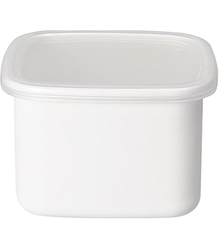 Amazon.com: Noda Horo White Enamel Stockpot Food Container (S