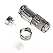 Securitying 3.5W 300 Lumens Mini XPE Q5 Zoomable LED Flashlight Adjustable Focus Portable LED Light Lamp Flashlight Torch - Silver