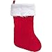Set of 3 Cable Knitted Christmas Stockings with Fur Traditional Classic Holiday Stocking Decorations, White Red and Burgundy Solid Colors Designs for Fireplace Decor and Party Favor Accessories