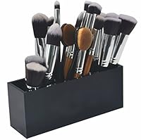 Cosmetic Makeup Brush Holder - FLYMEI Premium Quality Makeup Organizer Acrylic Cosmetics Brushes Storage