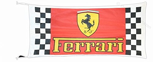 FERRARI CHECKERED FLAG BANNER 3 X 5 ft