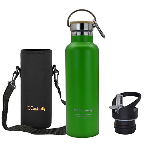 Buy iParaAiluRy Stainless Steel Hot or Cold Water Bottle Double Walled Vacuum Insulated Bottle