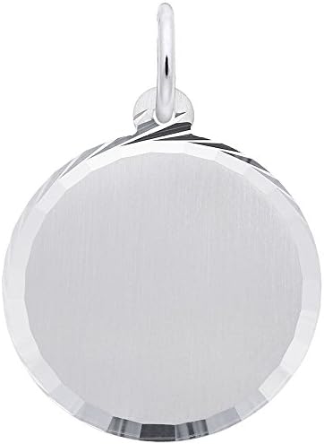 Rembrandt Charms, Diamond Minimize Disc, Brushed End, Engravable