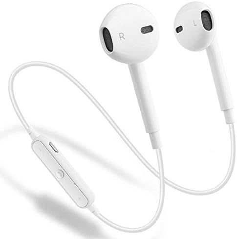 MIYAY-Bluetooth Earbuds,Running Headphones,Wireless Earbuds,Bluetooth Headphones - Wireless in-Ear Headphones - Mini Earphones in-Ear Stereo Sound Noise Cancelling- Sport Bluetooth Earphones - White