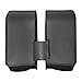 Nomad USA Extra-Large Universal Reinforced Armor Synthetic Black Leather Throw Over Motorcycle Saddlebags (Plain)