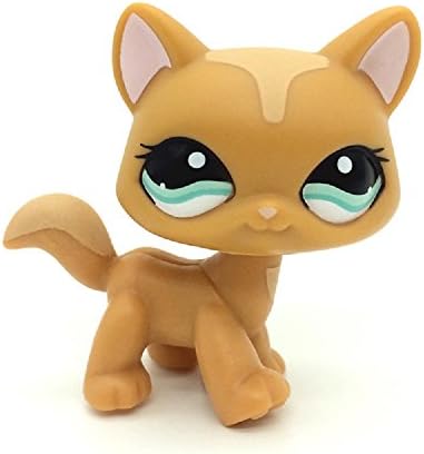 kenven Littlest Pet Shop Brown Beige Walking Kitty Kitten Cat Kitty LPS #1100