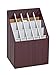 Adir Corp. ADI628 628 Upright Roll File Corrugated Box with 20 Slots, Walnut Wood Grain primary