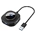USB Hub, Vogek 4-Port USB 3.0 Hub with Micro USB Interface for Hard Drive, Laptop, Tablet, PC, USB Flash Drive, Mouse and Keyboard - Black