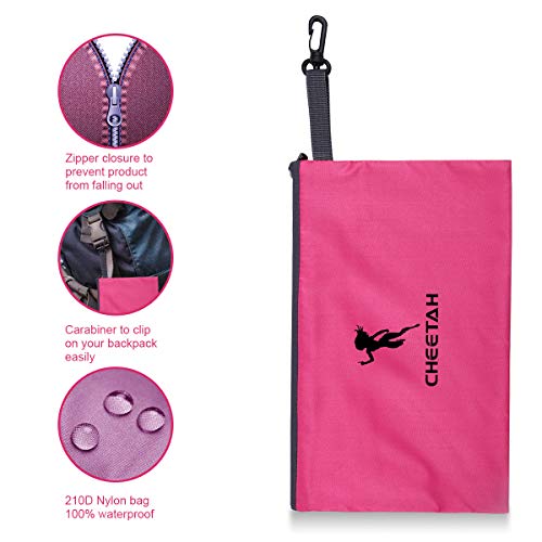 Cheetah Female Urination Device - Pee Standing Up - Reusable Portable Urinal for Women - Lightweight Design for Outdoor Activities - with Discreet Carry Bag-Pink