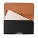 Black PU Leather Horizontal Belt Clip Wallet Case Holster for Apple iPhone Xs/X/Samsung Galaxy S9 / S8 / LG Phoenix 4 / Harmony 2 / Motorola Moto X4 / Huawei P20 / HTC Desire 12