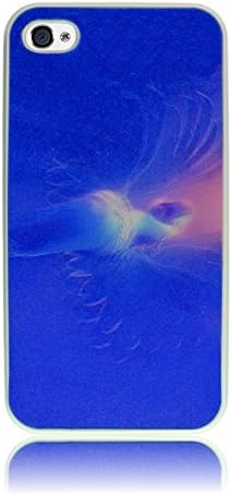 Iphone 4/4S premium 3D cover, case, moving picture, graphic, plastic, elegant (Blue bird (white))