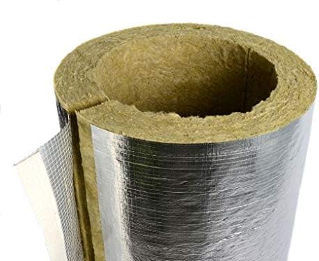 Rockwool Rocklap 1m Foil Backed Pipe Insulation Lagging-42mm-25mm-Wall
