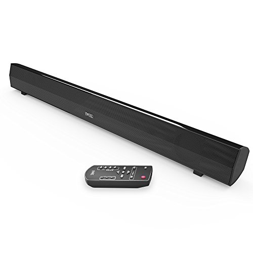 FOVAL Bluetooth Soundbar Wire and Wireless Audio Speaker for TV,Home Theater, Dual Connection Methods Included Optical Cable,Remote Control