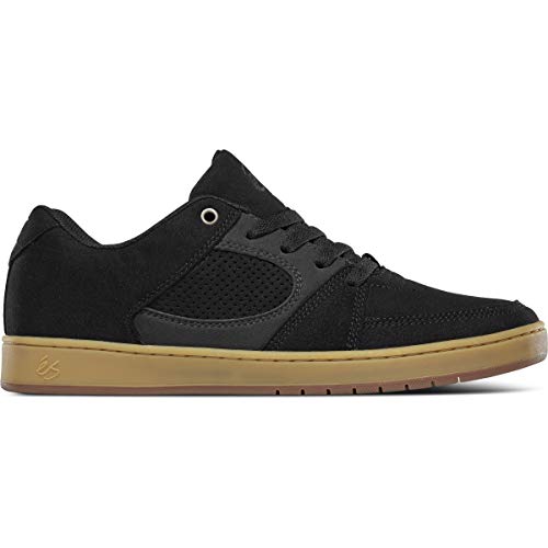 eS Men's Accel Slim Skate Shoe, Black/Grey/Gum, 10.5 Medium US