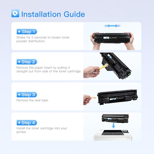 LxTek Compatible Toner Cartridges Replacement for HP 83A CF283A for LaserJet Pro M201dw M201n for MFP M225dn M225dw M125a M125rnw M125nw M127fn M127fp M127fs M127fw (Black, 2-Pack)