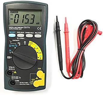 Standard Digital Multimeter On-Off Beep Data Lockout Resistance Capacitance Frequency Measurement Multimeter YJXHYQYH (Color : Black, Size : CD771)