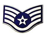 US Air Force E5 Staff Sergeant Lapel Pin D1