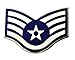 US Air Force E5 Staff Sergeant Lapel Pin D1