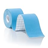 Kinesiology Tape for Athletes, Pre-cut Strips of Blue Therapeutic Sports Tape For Knees, Shoulders, and Elbows