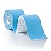 Kinesiology Tape for Athletes, Pre-cut Strips of Blue Therapeutic Sports Tape For Knees, Shoulders, and Elbows with Bonus eBook