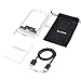 ELUTENG 2.5 inch HDD SSD Enclosure Clear USB3.0 External SATA Hard Drive Case for 7mm/9.5 mm HDD Enclosures Portable Max 2T Support UASP USB Serial SATA III Tool - Free