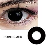Women Multicolor Cute Charm and Attractive Fashion Eye Accessories Cosmetic Makeup Eye Shadow - Black Halloween Carnival with Contact Lens Case By Biuti TM