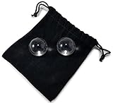 Ultimate54 Glass Exercise Ben WA Kegel Balls 2-pc set Undrilled Excellent for Women Strengthens Love Muscles 1 Inch Size