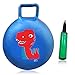 3 Bees & Me Hopper Ball Hippity Hop Toy with Air Pump - Dinosaur Bouncy Ball with Handle - Indoor Outdoor Bounce Ball Toy for Kids Age 3 to 6 Years